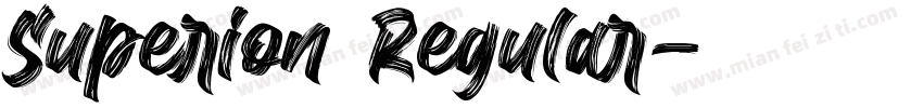 Superion Regular字体转换